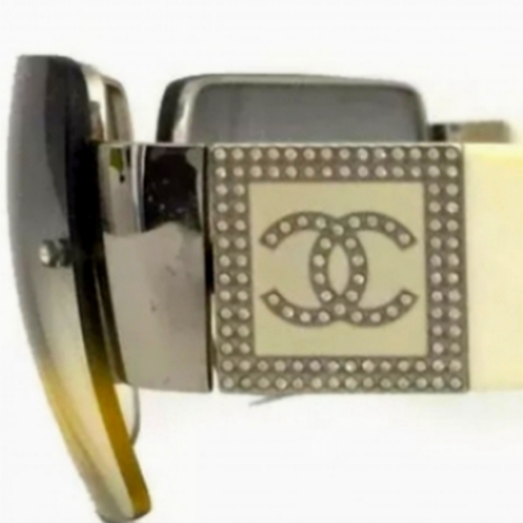 CHANEL 62□15 CC LOGO CREAM SUNGLASSES/R2842 - Picture 11 of 12